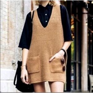 Anthropologie Moth shaker stitch  wool alpaca tunic tank
